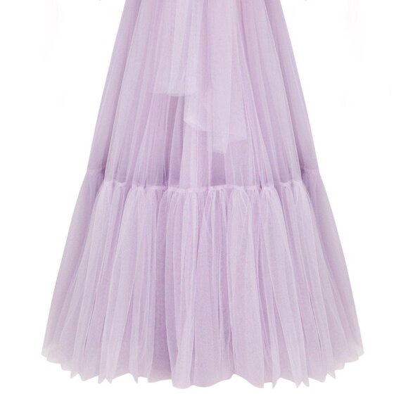 Milla Lavender Sheer Maxi Tulle Dress - Picture 4 of 8